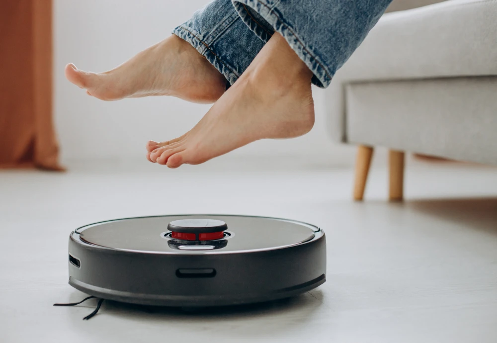 robot vacuum cleaner with mop self-empty base